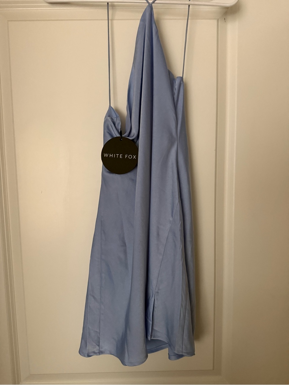 White Fox Boutique Pale Blue Mini Slip Dress